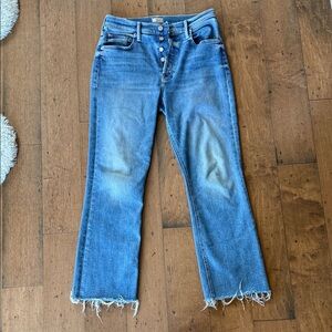 MOTHER The Tripper Raw Hem Ankle